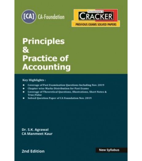 Taxmann Cracker CA foundation Principles and Practice of Accounting Chartered Accountant - SchoolChamp.net